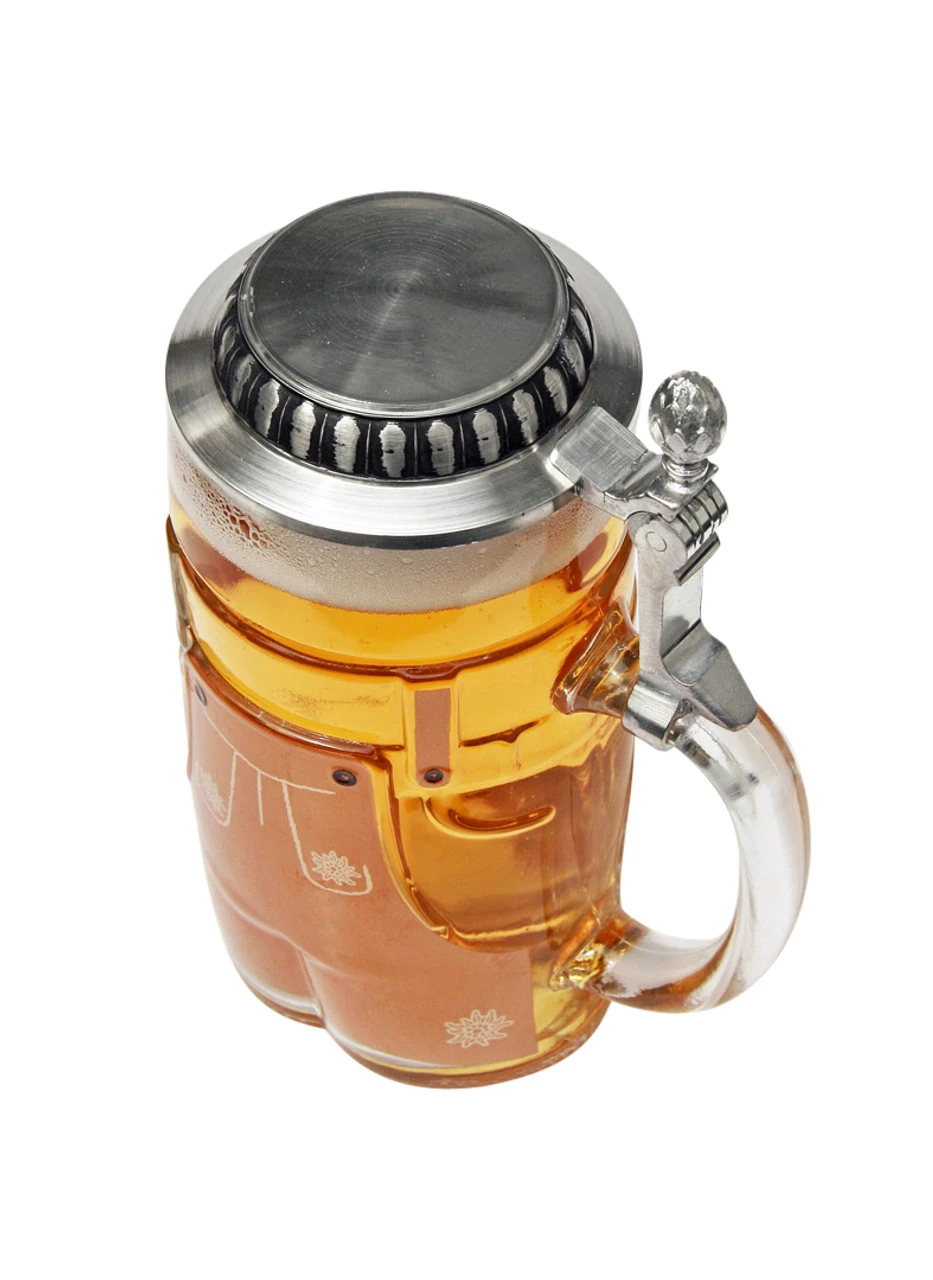 Lederhosen Glass Beer Stein 0.5 Liter - Image 7
