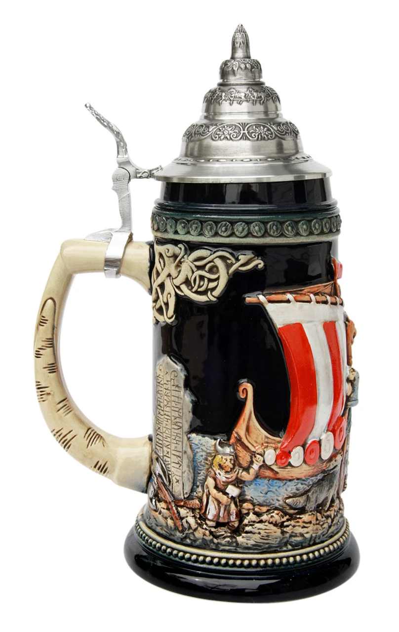 Leif Erikssen Viking Beer Stein 3 Leif Erikssen Viking Beer Stein - Image 3