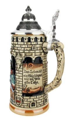 Lifes A Gamble Medieval Themed Beer Stein 8 Lifes A Gamble Medieval Themed Beer Stein -Zimmermann Shop Lifes a Gamble Medieval Themed Beer Stein KT1290BZ RS SM 57684.1618429342
