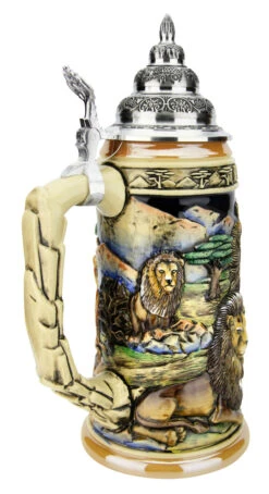 Lion King Of Beasts Beer Stein 9 Lion King Of Beasts Beer Stein -Zimmermann Shop Lion King of Beasts Beer Stein K959 Back SM 55990.1586812489