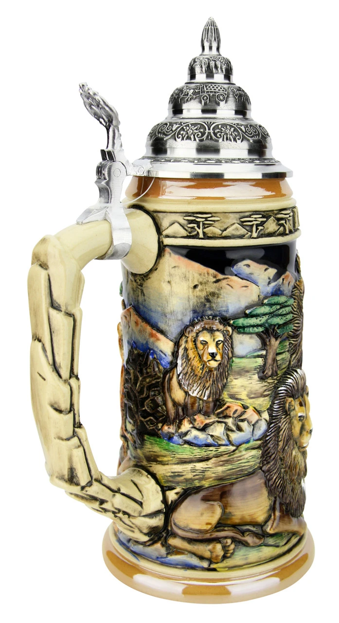 Lion King Of Beasts Beer Stein 4 Lion King Of Beasts Beer Stein - Image 4