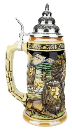 Lion King Of Beasts Beer Stein 10 Lion King Of Beasts Beer Stein -Zimmermann Shop Lion King of Beasts Beer Stein K959 LS SM 97312.1586812528