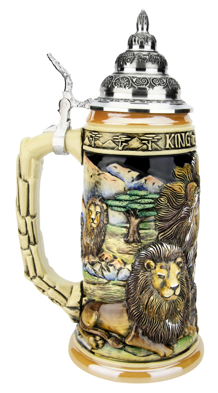 Lion King Of Beasts Beer Stein 5 Lion King Of Beasts Beer Stein - Image 5