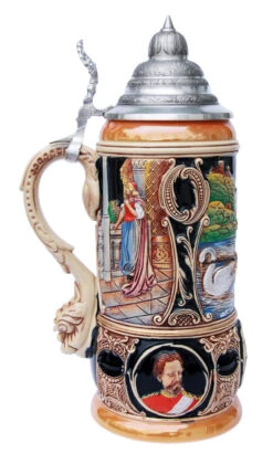 King Limitaet 2001 | Lohengrin Handpainted Beer Stein 5 King Limitaet 2001 | Lohengrin Handpainted Beer Stein -Zimmermann Shop Lohengrin Limitat 2001 Beer Stein K2031B LS SM 95292.1395936538