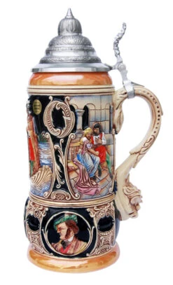 King Limitaet 2001 | Lohengrin Handpainted Beer Stein 6 King Limitaet 2001 | Lohengrin Handpainted Beer Stein -Zimmermann Shop Lohengrin Limitat 2001 Beer Stein K2031B RS SM 48807.1395936541