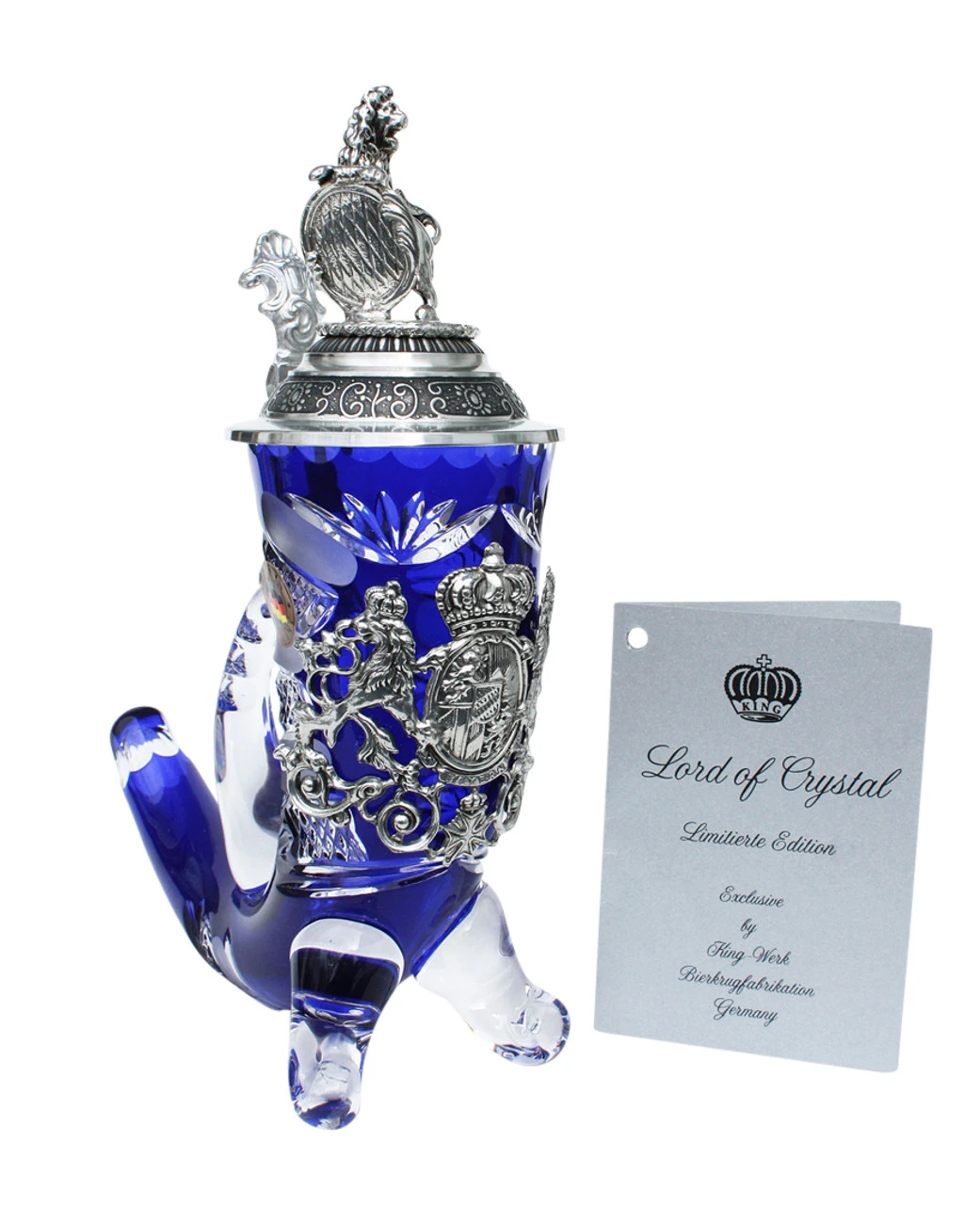 Lord Of Crystal Bavaria Horn Beer Stein - Image 4