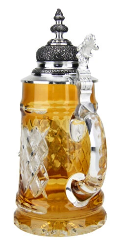 Lord Of Crystal Deutschland Beer Stein Amber 8 Lord Of Crystal Deutschland Beer Stein Amber -Zimmermann Shop Lord of Crystal Deutschland Beer Stein Amber K6002A Back SM 31953.1490046605