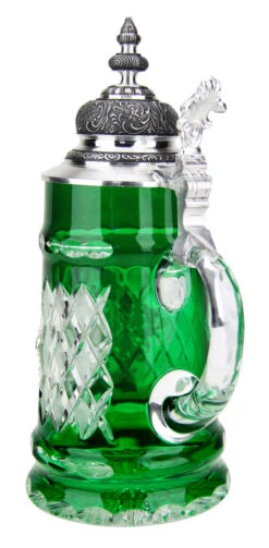 Lord Of Crystal Deutschland Beer Stein Green 9 Lord Of Crystal Deutschland Beer Stein Green -Zimmermann Shop Lord of Crystal Deutschland Beer Stein Green K6002G Back SM 55149.1490046605