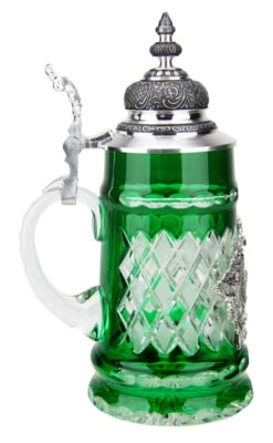 Lord Of Crystal Deutschland Beer Stein Green 10 Lord Of Crystal Deutschland Beer Stein Green -Zimmermann Shop Lord of Crystal Deutschland Beer Stein Green K6002G LS SM 47027.1490046606
