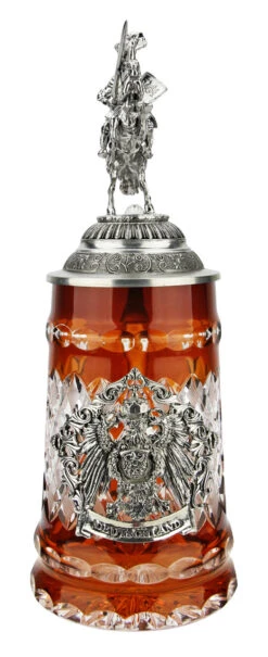 Lord Of Crystal German Knight Beer Stein Amber 13 Lord Of Crystal German Knight Beer Stein Amber -Zimmermann Shop Lord of Crystal German Knight Beer Stein Amber K6002AR FNT SM 58696.1653673001