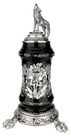 Lord Of Crystal Wolf German Beer Stein Black | 3D Howling Wolf Lid | Wolf Paw Feet 13 Lord Of Crystal Wolf German Beer Stein Black | 3D Howling Wolf Lid | Wolf Paw Feet -Zimmermann Shop Lord of Crystal Wolf German Beer Stein Black 3D Howling Wolf Lid Paw Feet K6004SZFWW FNT SM 72154.1591216754