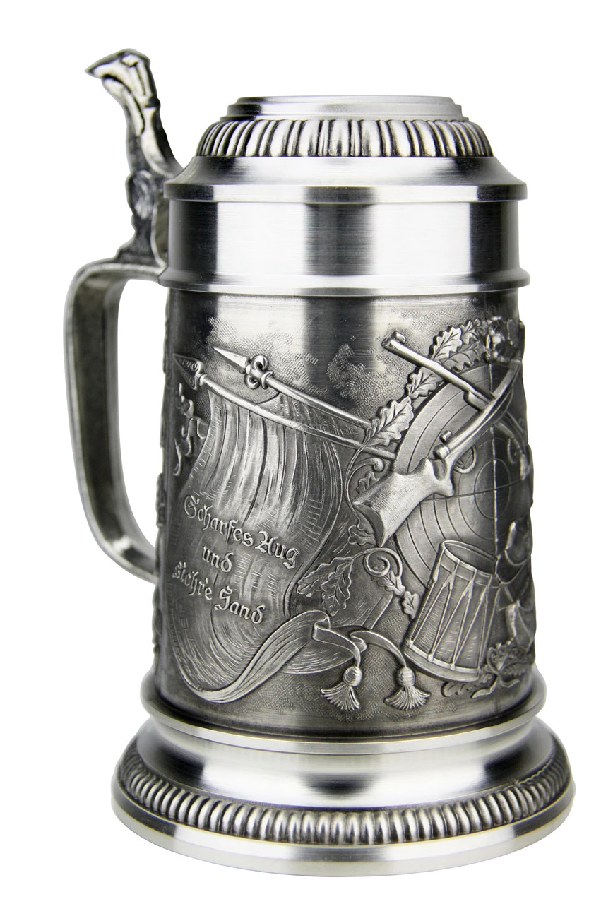 Marksman Pewter Beer Stein 3 Marksman Pewter Beer Stein - Image 3