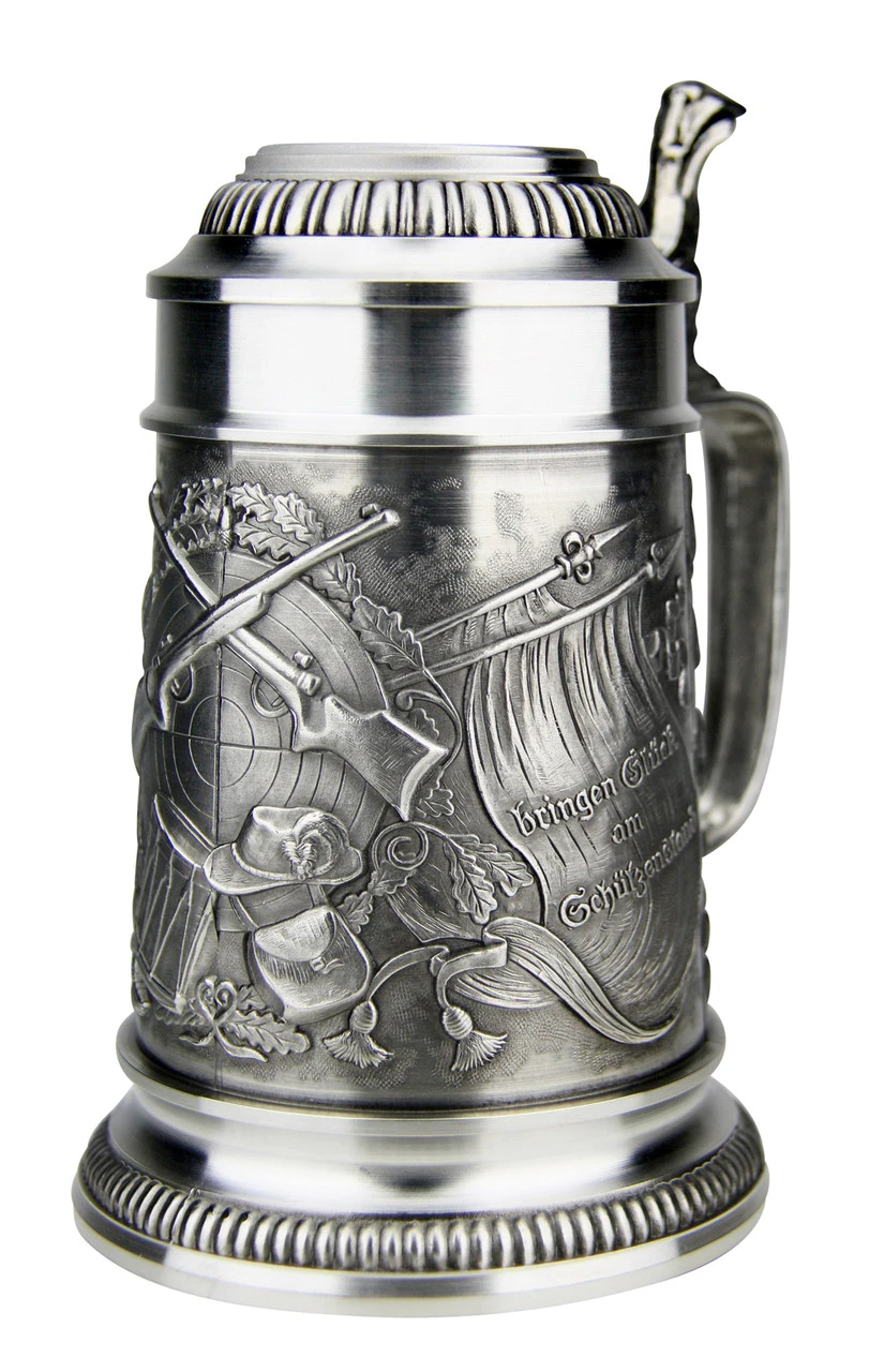 Marksman Pewter Beer Stein 1 Marksman Pewter Beer Stein