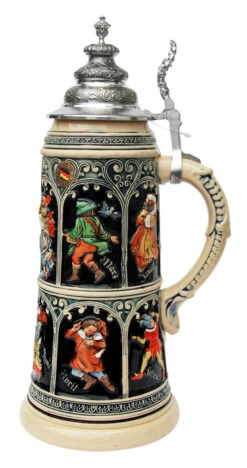 King Limitaet 2015 | Medieval Months Handpainted Beer Stein -Zimmermann Shop Medieval Months Limitat 2015 Beer Stein K2045B RS SM 31566.1423685814