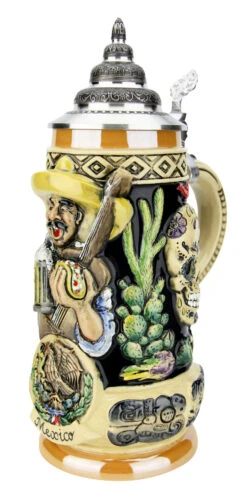 Mexico Beer Stein 9 Mexico Beer Stein -Zimmermann Shop Mexico Beer Stein K393MEX RA SM 52802.1586808177