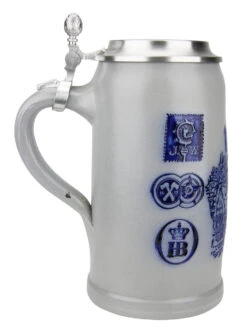 Munich Breweries 1 Liter Salt Glaze Stoneware Beer Stein -Zimmermann Shop Munich Breweries 1 Liter Salt Glaze Stoneware Beer Stein MS6BRAU1ZD LS SM 95668.1503861378
