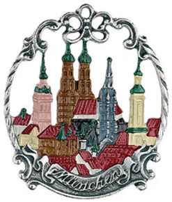 Munich German Pewter Christmas Tree Ornament