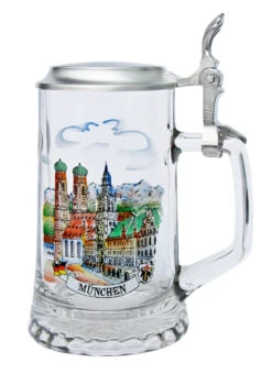 Munich Glass Beer Stein