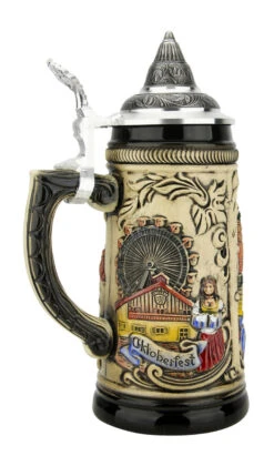 Munich Marienplatz Oktoberfest German Beer Stein 8 Munich Marienplatz Oktoberfest German Beer Stein -Zimmermann Shop Munich Oktoberfest German Stein 0.5 Liter ZB13030111 LS SM 43193.1676413564