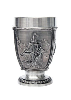 Nautical La Paloma Pewter Beer Cup -Zimmermann Shop Nautical La Paloma Pewter Beer Cup AS10317 Side 1 SM 98983.1398609592