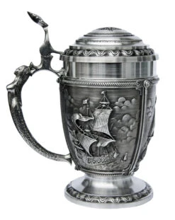 Nautical La Paloma Pewter Beer Stein -Zimmermann Shop Nautical La Paloma Pewter Beer Stein AS10356 LS SM 71291.1398609640