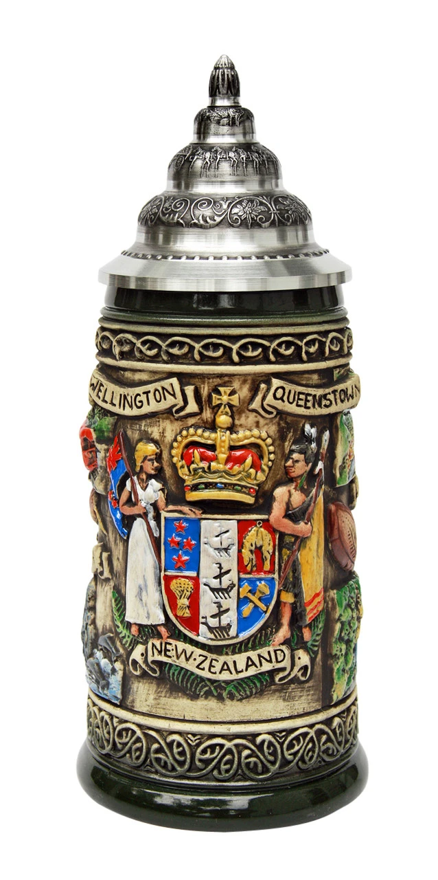 New Zealand Beer Stein Rustic 1 New Zealand Beer Stein Rustic