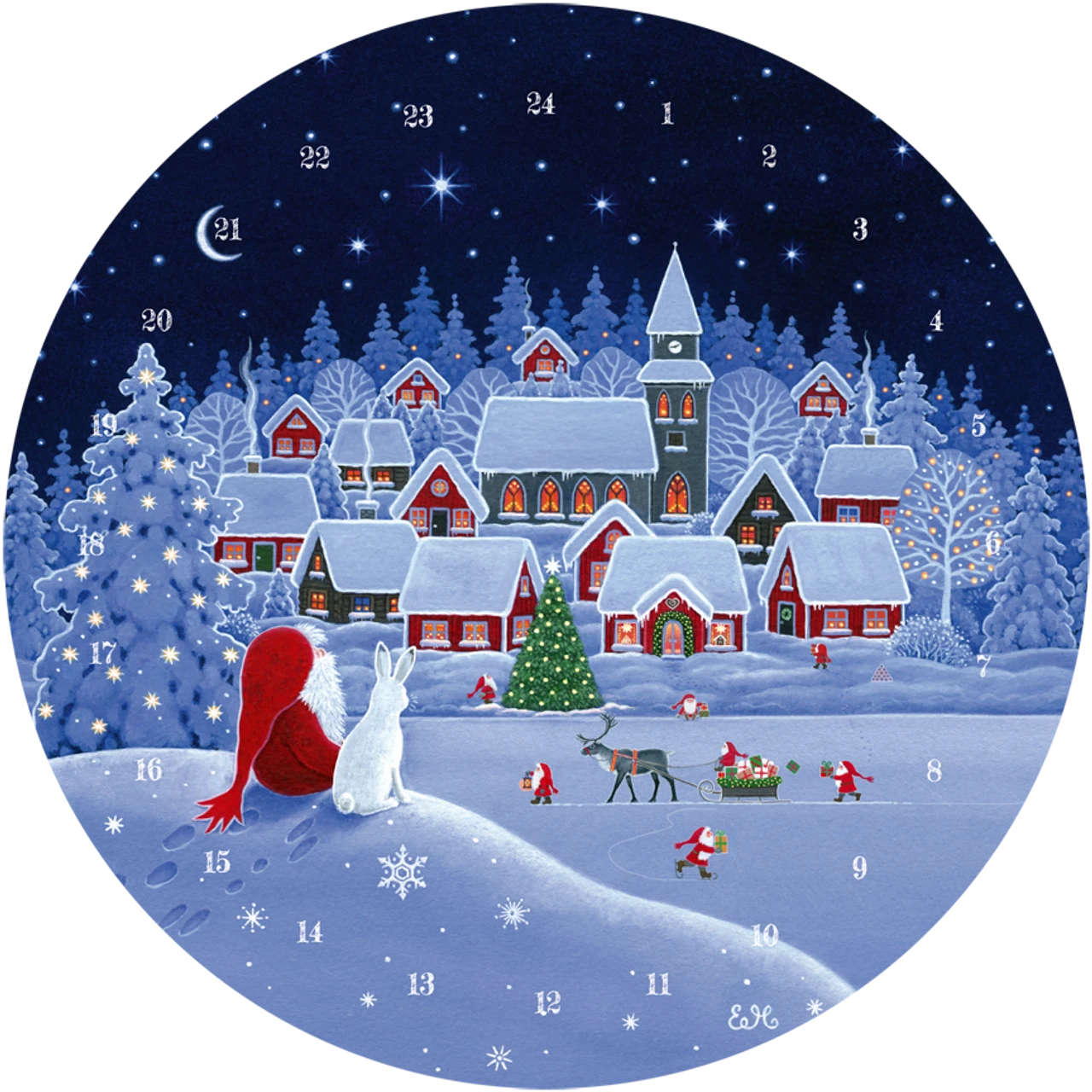 Nisse Christmas Village Extra Large German Christmas Advent Calendar 1 Nisse Christmas Village Extra Large German Christmas Advent Calendar