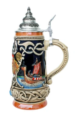 Norseman Viking Beer Stein -Zimmermann Shop Norseman Viking Leif Erikssen Beer Stein RS SM 09537.1401398292