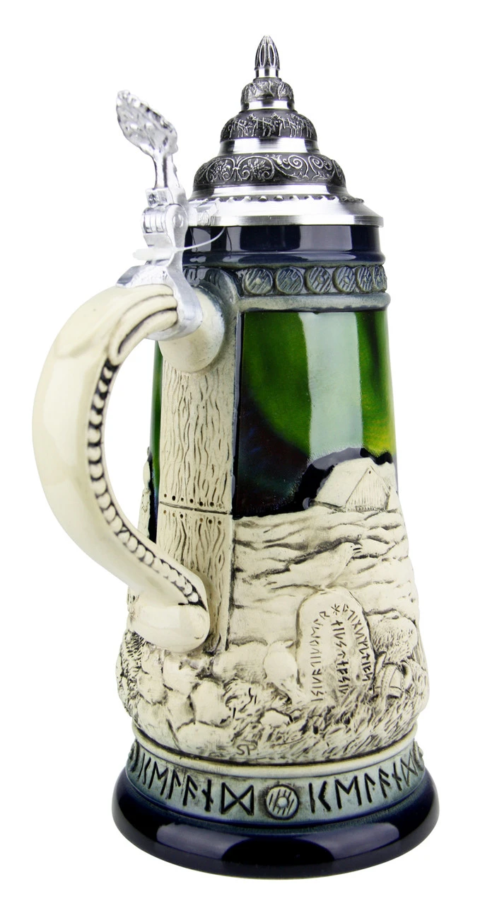 Northern Lights Viking Beer Stein 3 Northern Lights Viking Beer Stein - Image 3