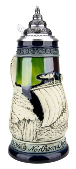 Northern Lights Viking Beer Stein 11 Northern Lights Viking Beer Stein -Zimmermann Shop Northern Lights Viking Beer Stein K324 LA SM 95765.1527115087