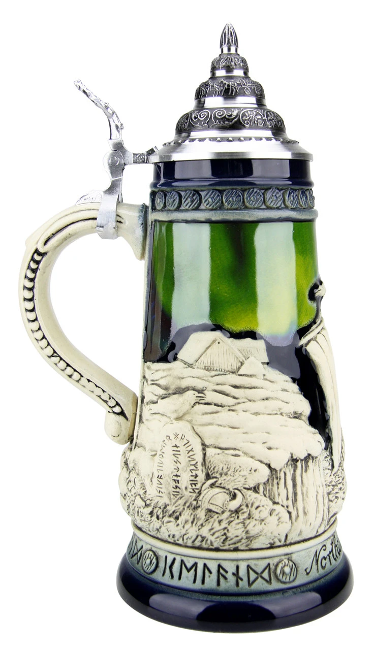 Northern Lights Viking Beer Stein 5 Northern Lights Viking Beer Stein - Image 5