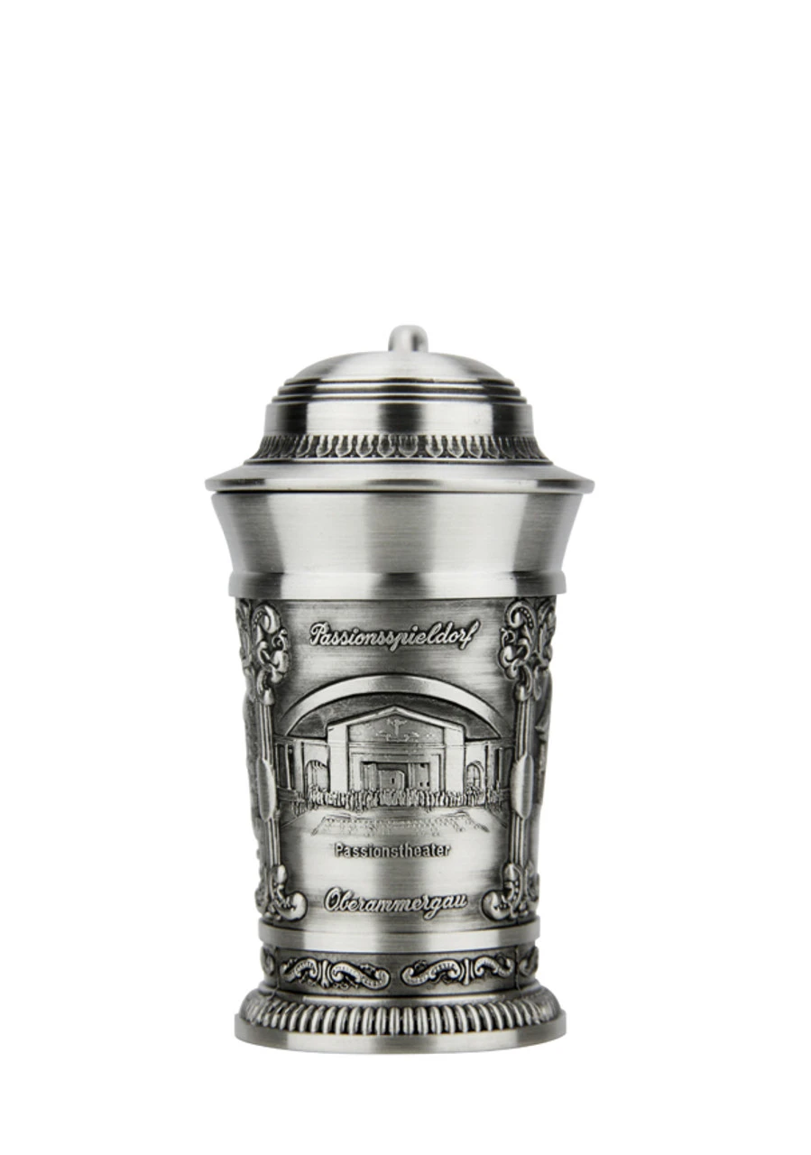 Oberammergau Schnapps Pewter Mini Stein | 1.5 Oz