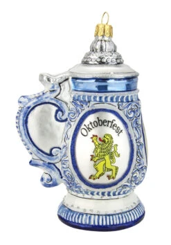 Oktoberfest Beer Stein Glass Christmas Ornament -Zimmermann Shop Oktoberfest Beer Stein Glass Christmas Ornament GSA1400NOKT LS SM 52026.1612903632