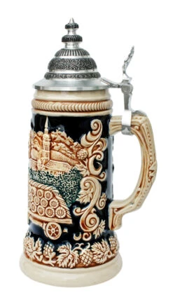 Oktoberfest Beer Wagon Antique Style Stein -Zimmermann Shop Oktoberfest Beer Wagon Antique Style Stein ZB1668406 RS SM 09963.1499963396