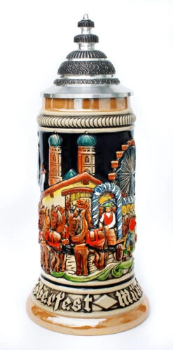 Oktoberfest Beer Wagon Stein -Zimmermann Shop Oktoberfest Beer Wagon Stein Gold Multi ZB1670996 Fnt SM 50676.1516298416