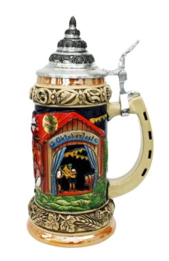 Oktoberfest Clydesdale And Beer Wagon Stein -Zimmermann Shop Oktoberfest Clydesdale and Beer Wagon Stein K205 RS SM 67125.1401737621