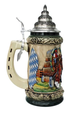 Oktoberfest Clydesdales Beer Wagon Stein 0.75 Liter -Zimmermann Shop Oktoberfest Clydesdales Beer Wagon Stein LS SM 92577.1443205945