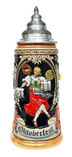 Oktoberfest Dancing Beermaid Beer Stein