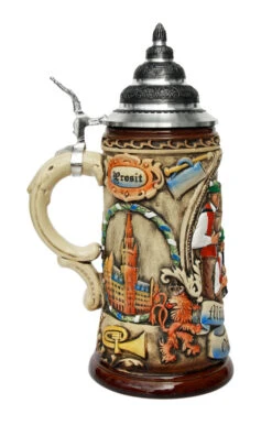 Oktoberfest Oompah Band Beer Stein Brown Rustic 5 Oktoberfest Oompah Band Beer Stein Brown Rustic -Zimmermann Shop Oktoberfest Oompah Band Beer Stein Brown Rustic K202 2BR LS SM 05067.1448471815