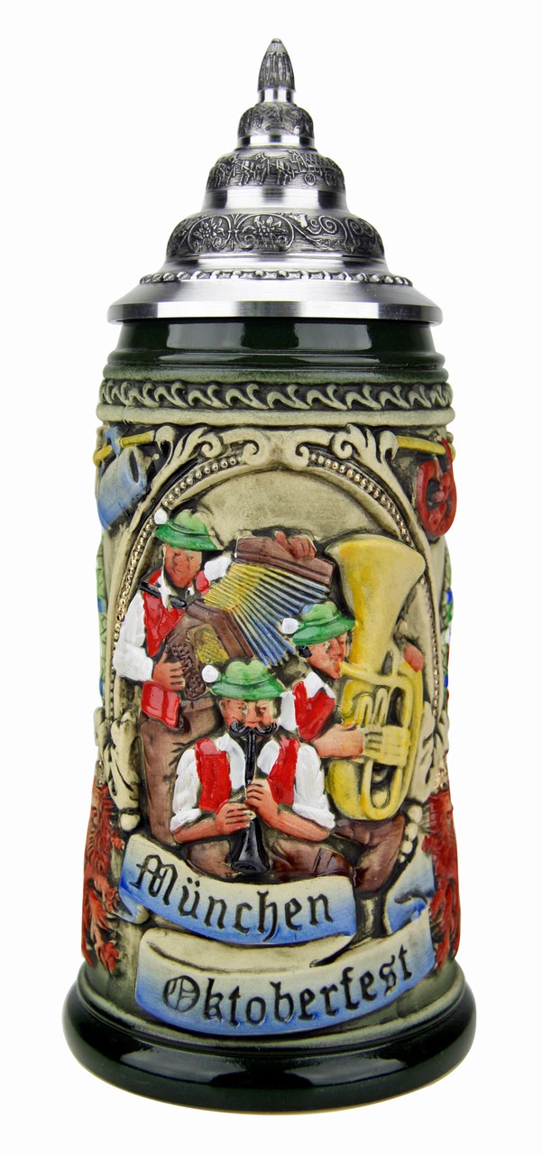 Oktoberfest Oompah Band Beer Stein Rustic (0.4 Liter) 1 Oktoberfest Oompah Band Beer Stein Rustic (0.4 Liter)