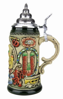 Oktoberfest Oompah Band Beer Stein Rustic (0.4 Liter) 7 Oktoberfest Oompah Band Beer Stein Rustic (0.4 Liter) -Zimmermann Shop Oktoberfest Oompah Band Beer Stein Rustic 0.4 Liter K202 2RU4 RS SM 35294.1503610993
