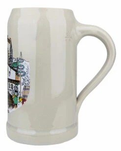 Oktoberfest Stoneware Beer Mug 1 Liter -Zimmermann Shop Oktoberfest Stoneware Beer Mug 1 Liter GS38045OKT Side SM 35485.1541106139