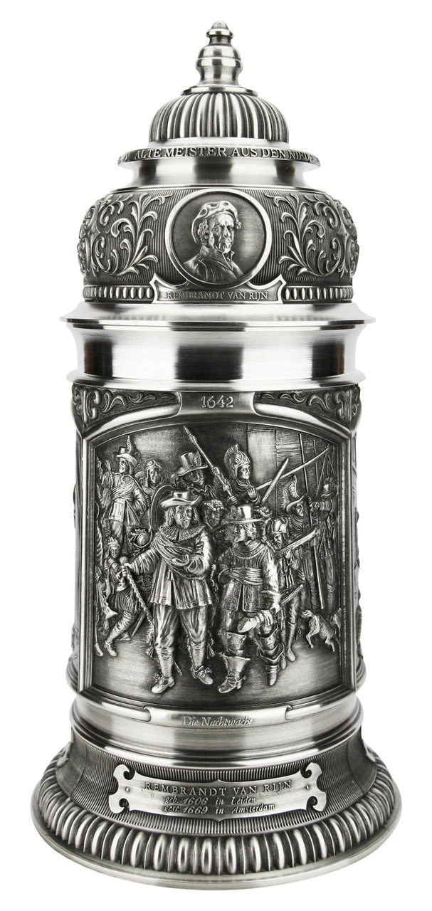 Old Dutch Masters Pewter Beer Stein 3 Old Dutch Masters Pewter Beer Stein - Image 3