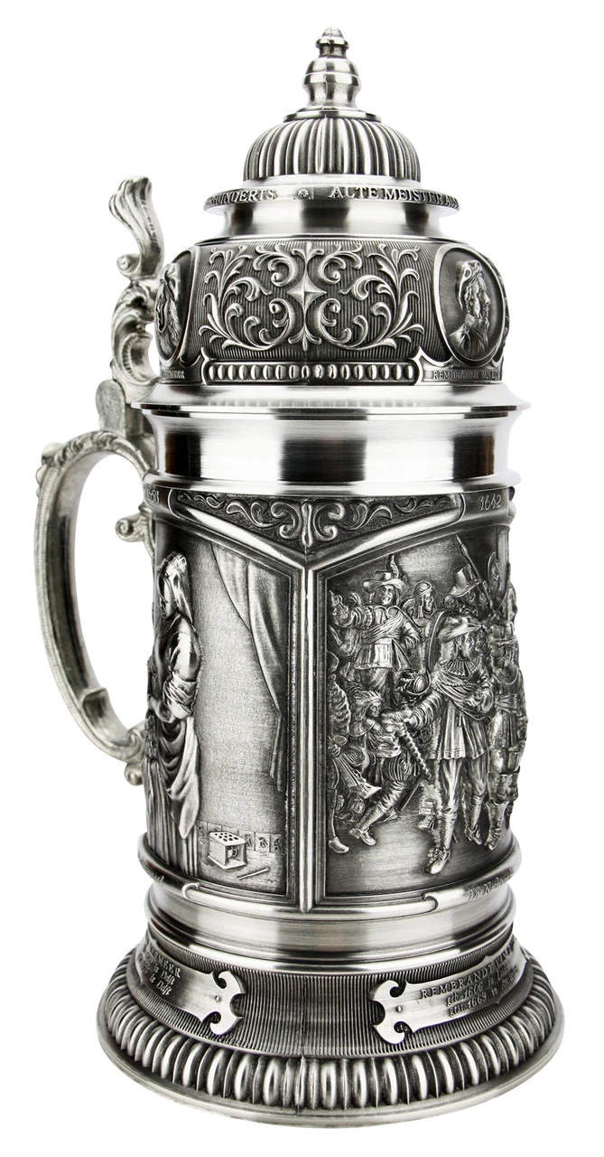 Old Dutch Masters Pewter Beer Stein 2 Old Dutch Masters Pewter Beer Stein - Image 2