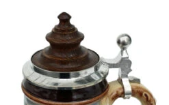 Old Rothenburg Beer Stein With Wood Lid 7 Old Rothenburg Beer Stein With Wood Lid -Zimmermann Shop Old Rothenburg Wooden Lid Beer Stein K465R Detail SM 97097.1401734063