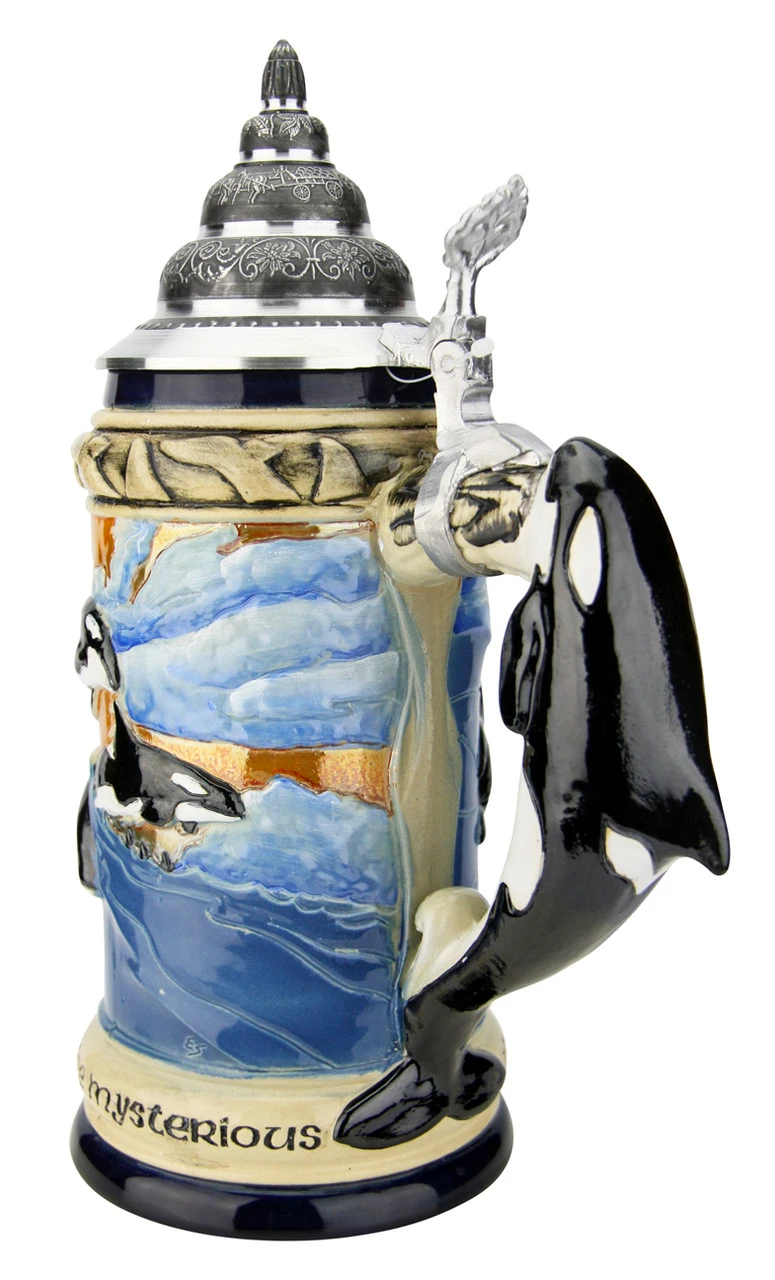 Orca Killer Whale | Majesties Of The Seas Beer Stein 5 Orca Killer Whale | Majesties Of The Seas Beer Stein - Image 5