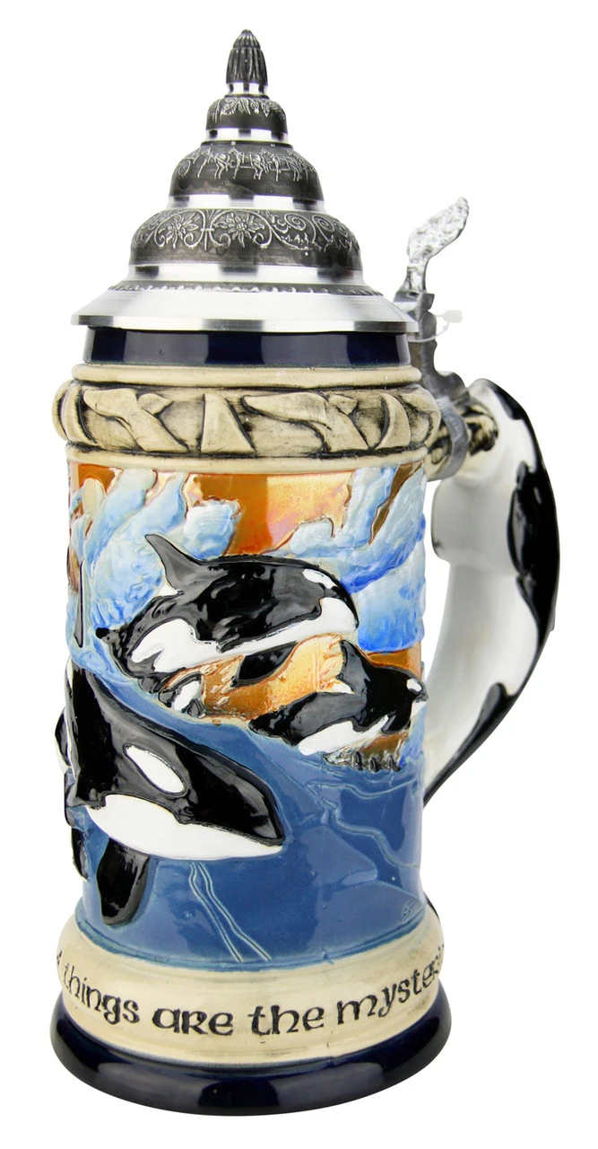 Orca Killer Whale | Majesties Of The Seas Beer Stein 1 Orca Killer Whale | Majesties Of The Seas Beer Stein