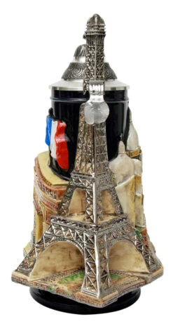 Paris France 3D Beer Stein -Zimmermann Shop Paris France 3D Beer Stein K3963 Back SM 84295.1417710008