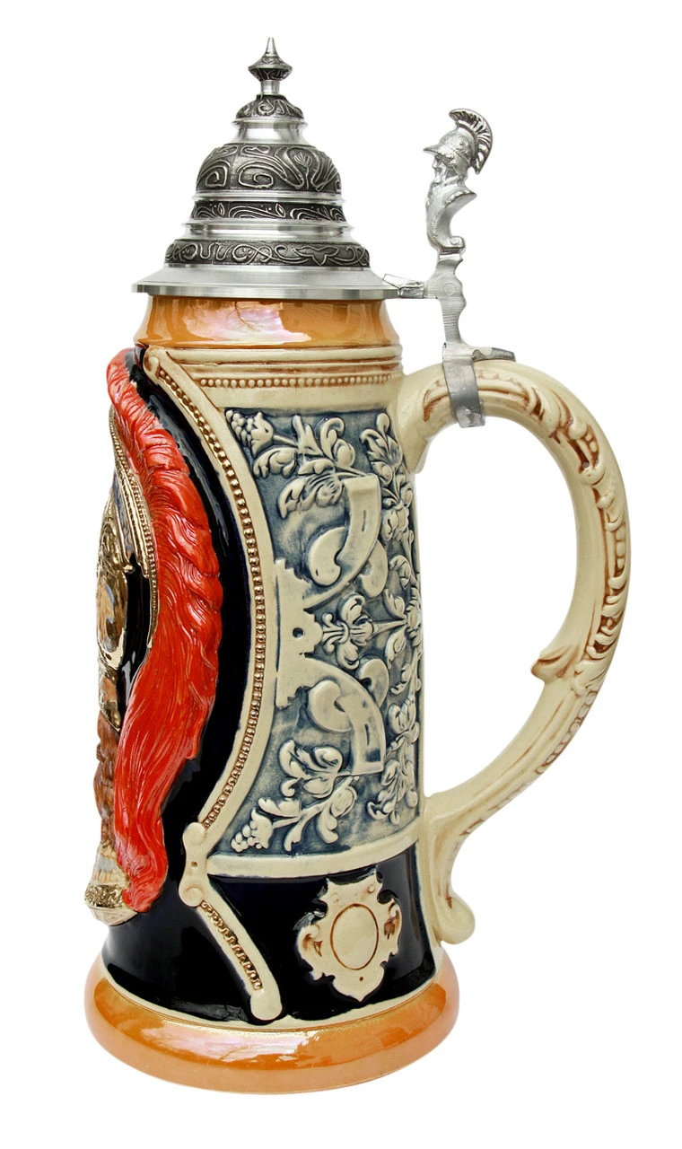 King Limitaet 2003 | Peter Duemler Ares Trojan War Handpainted Beer Stein - Image 5