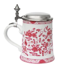 Zimmermann Pink Flowers Porcelain Beer Stein 5 Zimmermann Pink Flowers Porcelain Beer Stein -Zimmermann Shop Pink Flowers Porcelain Beer Stein Z9485P LS SM 40857.1425501648